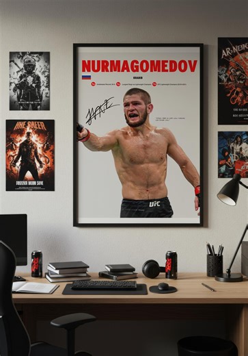Khabib Nurmagomedov UFC Poster, MMA Fighter Print (digital Download) - Etsy