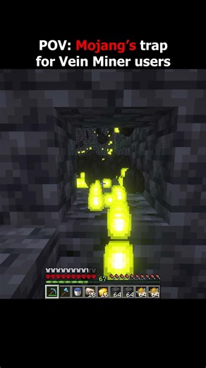 POV: Mojang’s trap for Vein Miner users💀