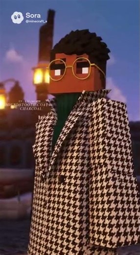 A Minecraft-style fashion brand commercial image #Minecraft