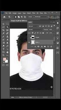 Photoshop 2026 – Add Pattern on Clothes (Scarf Trick) #shorts
