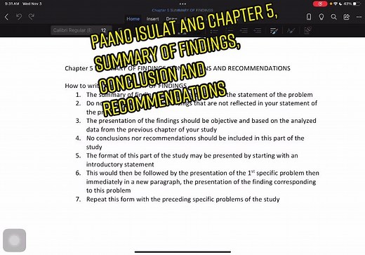 How to Write Chapter 5: Summary of Findings, Conclusion, and Recommendations