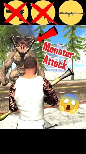 Franklin Vs King Supar Allen Monster | Indian bike driving 3d | 😱 #shorts