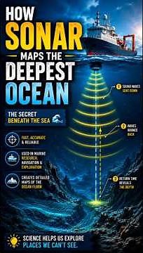 How SONAR Maps the Deepest Ocean 🌊 #SONAR #Ocean