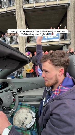 What an unforgettable experience driving these legends in before the victory today 🤯🏴󠁧󠁢󠁳󠁣󠁴󠁿🏴󠁧󠁢󠁥󠁮󠁧󠁿 #scotlandengland #rugby #6nations #scotland #craigswalk