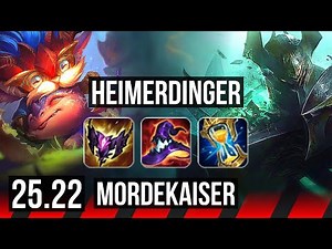 HEIMERDINGER vs MORDEKAISER (TOP) | 10 solo kills, 77k DMG, Godlike | EUW Master | 25.22