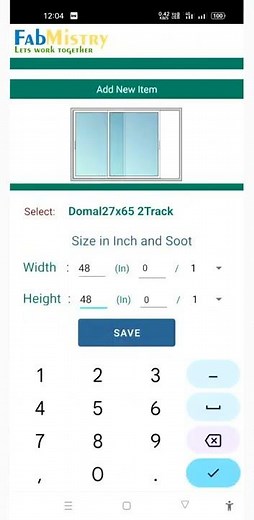 Aluminium windows material and cutting calculation app Fabmistry