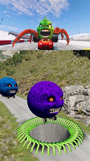 🇺🇸🔥 Big and small Moon vs Nokia Hammer😱 #0205 #beamng #shorts