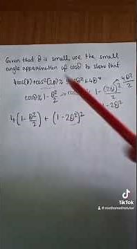 Small Angle Approximation- A Level Maths