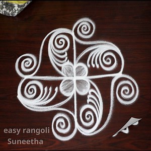 490K views · 10K reactions | DIY Rangoli ARt - 2 BEGINNERS Small rangoli & Kolam Designs in simple rsteps by easy rangoli Suneetha - Muggulu #rangoli #kolam #muggulu #rangoliart #art #artist #artwork #design #draw #drawing #easyrangoli #simplerangoli #easyrangolisuneetha | Easyrangoli suneetha | Facebook