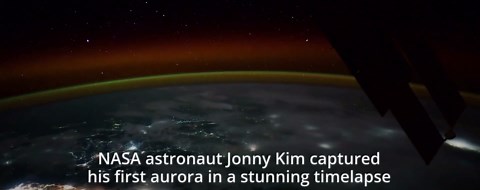 NASA astronaut captures breathtaking aurora timelapse from space
