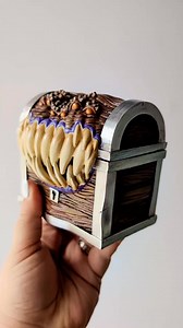 Dungeons & Dragons Mimic dice box 🎲 #dungeonsanddragons #mimic #dicebox #tabletopgaming | Midnight Rose Emporium