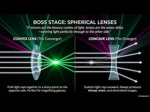Light Class 10 Physics One Shot | Spherical Mirrors & Sign Convention Trick (Animated)