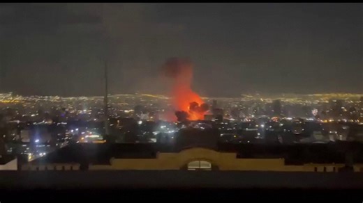 IRAN STATE TV BROADCAST INTERRUPTED AFTER STRIKES NEAR HEADQUARTERS Broadcasting on Iran’s state television was interrupted on Sunday, March 1, following reported strikes near its headquarters in Tehran amid ongoing U.S.-Israel military operations. Video footage showed a large fireball, and explosions could be heard after the strikes near the Islamic Republic of Iran Broadcasting (IRIB) building. 📸: Reuters #GMAPublicAffairs | GMA Public Affairs