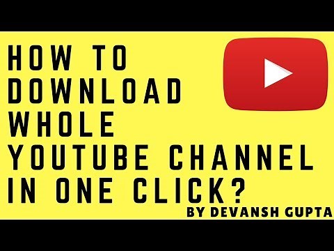 How to download whole YouTube channel in one click! ? - Internet Download Manager (IDM)