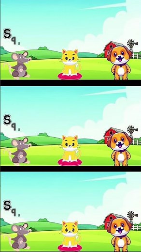 Squeak Meow Woof Quack Fun Farm Animal Sounds Song for Kids #cocomomokidstv #animalsounds