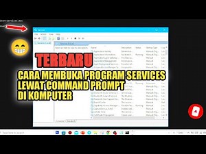 CARA MEMBUKA PROGRAM SERVICES LEWAT COMMAND PROMPT (CMD) DI KOMPUTER WINDOWS