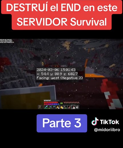 Survival Minecraft: Destroying the End | ElMidori Gameplay