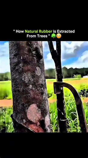 courteous007 on Instagram: "From tree to tire — this is how natural rubber is harvested. 🌳🛞 Natural rubber doesn’t come from factories first — it comes from living trees. This video shows the fascinating, sustainable process of extracting rubber from rubber trees, a method humans have refined for over a century using biology, timing, and care. 1️⃣ Rubber trees produce latex naturally 🌳 Hevea brasiliensis trees contain a milky fluid called latex, which flows through vessels just beneath the ba