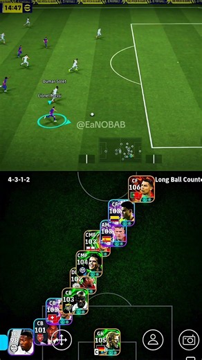Long Ball Counter Attack 4-3-1-2 Formation - EA Sports FC 2026 Gameplay