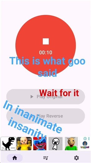 inanimate insanity goo saying