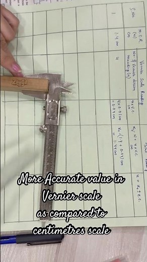 Less least count- more accurate value #verniercaliper #centimeter #scale #accurate #measurement