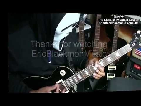 How To Play SPOOKY Classics IV On Guitar Chords Lesson - ‪@EricBlackmonGuitar‬