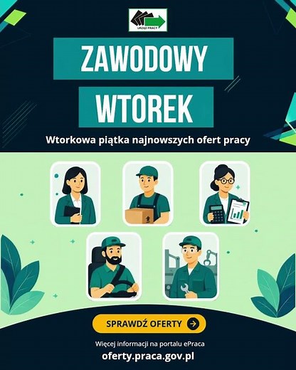 Wtorkowa piątka najnowszych ofert pracy