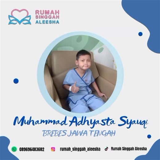 Rumah Singgah Aleesha on Instagram: "Selamat Siang .... Teman teman baik 👋🏻👋🏻👋🏻 Pejuang jantung tangguh asal daerah Brebes Jawa Tengah, Muhammad Adhyasta Syauqi di sapa Dyas, berusia 6Tahun 1Bulan. Dyas akan melakukan tindakan operasi bedah jantung LPA Repair, dengan diagnosa tricuspid atresia, DOLV-VSD muscular non committed, ASD sekundum, PDA,RV hipoplastik, yang akan di tangani oleh dr. Panji Utomo, Sp.BTKV beserta team. Doakan Dyas, agar tindakannya berjalan lancar, stabil & sehat kemb