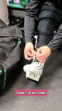 HOW TO lace your goalie skates #goaliegearsnob #howto #goaliegear #truegoalie