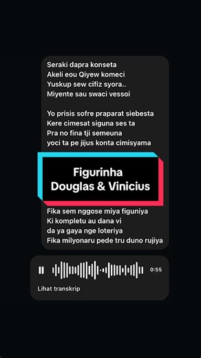 Lirik Figurinha — Dugong (Lagu Brazil)