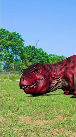Don't Wake The Red T-Rex Dinosaur! Epic Short Story #dinosaur #dinosaurs #trex
