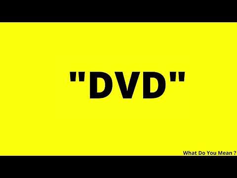 DVD Full Form || What is DVD ?