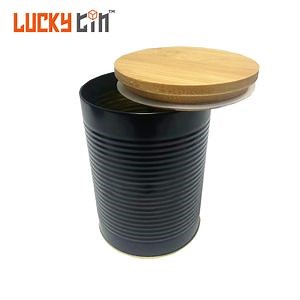 [Hot Item] Wholesale Custom Tin Packaging Round Carving Metal Tea Box Milk Formula Coffee Tin Can