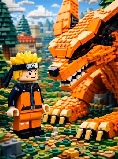 NARUTO MEET KURAMA LEGOS