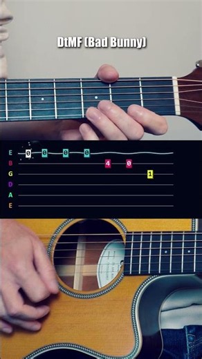 Dtmf (Bad Bunny) | Easy Guitar Lesson
