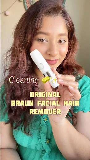 How to clean Braun facial hair remover #braun #youtubeshorts #beauty #skincare #hairremoval #yt
