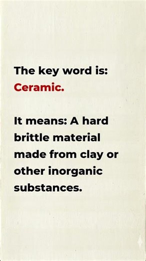 B2 Engineering English | Materials Science Basics | Keyword: Ceramic + Shadowing