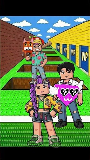 2D Animation Escaping the Mega Wave (Roblox Meme Moment) #roblox #shortsroblox #memes