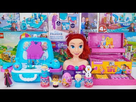Disney Princess Toys Collection Unboxing | Ariel's Beauty Salon & Kitchen Adventure #ariel #elsa
