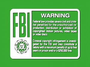 All 3 Green FBI Warning screens (1990-1999)