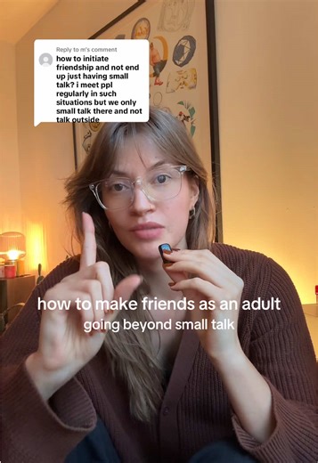 Replying to @m moving beyond small talk is all about finding the common interest. If you get the sense that you’d probably get along with someone, you’re usually right! People want to make connection. When building friendships you definitely have to meet them outside your normal spot to build deeper connections. Finding the common thread is the best way to bridge the gap, imo. #makingfriends #newfriendship #smalltalk #buildingconnections #socialskills