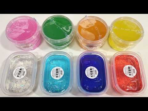 ASMR Clear Jelly Slime Unboxing 📦 Crinkly Plastic Peeling & Satisfying Stretching No Talking