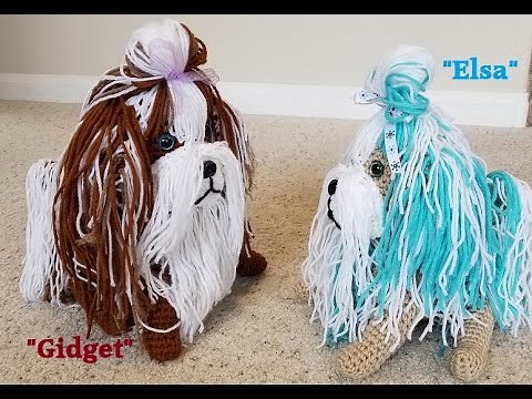 Crochet Amigurumi Shih Tzu Dog DIY Video Tutorial