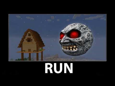 Minecraft wait what meme part 70 (Scary Lunar Moon)