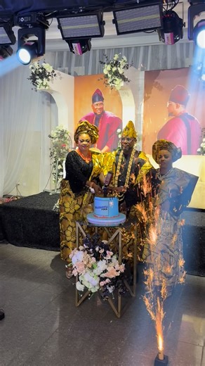 JUJU TV on Instagram: "KZ @ 50! 😍🎉 Celebrating five decades of life, love, and blessings ALHAJI AYINLA KAZEEM Celebrates his 50th Birthday in Grand Style Event Packed by: @bettykay_events Small Chops: @thebettykay.foods 🎪: Opic Event Center, Lagos Follow for more updates @juju_tv @juju_tvextra #jujutv"