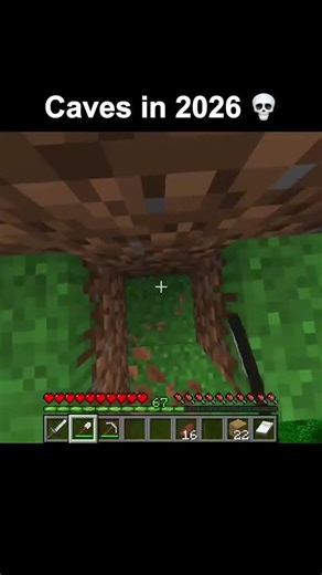 Caves in 2015 vs Now 😂 #minecraft #minecraftmemes #funny #gaming