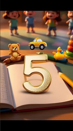 Number 5 for Kids | Learn Number Five | Counting 1 to 10 | 3D Animation | Preschool Learning