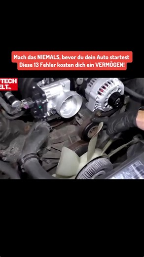 Die 13 häufigsten Fehler vor dem Auto starten