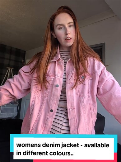 pink denim jacket for the spring summer 😍 #denimjacket #summeroutfits #womensclothing #fashion