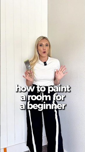 Step 1 - how to paint a room for a total beginner! Follow along to learn! #diy #painting #remodel
